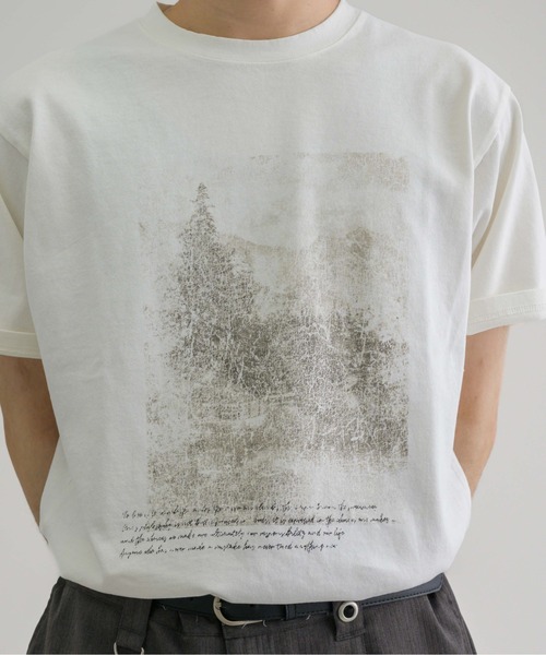 EPNK（イーピーエヌケー）の「【EPNK】Crack graphic tee / クラックグラフィックTee（Tシャツ/カットソー・メンズ・ブラック/杢グレー/オフホワイト・SMALL/LARGE/MEDIUM）」の18枚目の写真