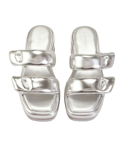 ELENDEEK（エレンディーク）の「ダブルバンドサンダル（サンダル・レディース・シルバー/ブラック・37/38）」の9枚目の写真