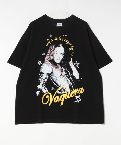 【関税込み】VAQUERA ブラック Joan of Arc Tシャツ セール】VAQUERA/ヴァケラ/JOAN OF ARC T SHIRT KNIT(Tシャツ