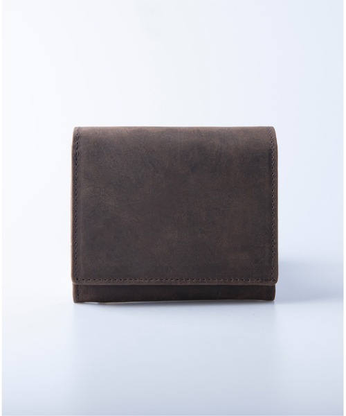 Hallelujah（ハレルヤ）の「ミニ財布 かぶせ蓋 FOLIO プルアップレザー（財布・レディース・ブラック/チョコ/ダークグリーン/ネイビー/キャメル/ワインレッド・FREE）」の21枚目の写真