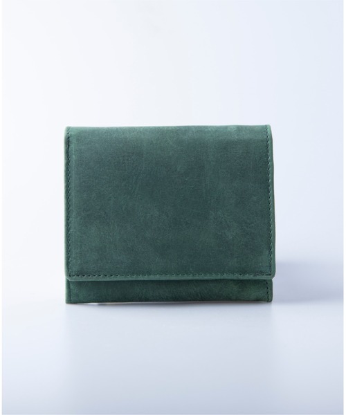 Hallelujah（ハレルヤ）の「ミニ財布 かぶせ蓋 FOLIO プルアップレザー（財布・レディース・ブラック/チョコ/ダークグリーン/ネイビー/キャメル/ワインレッド・FREE）」の22枚目の写真