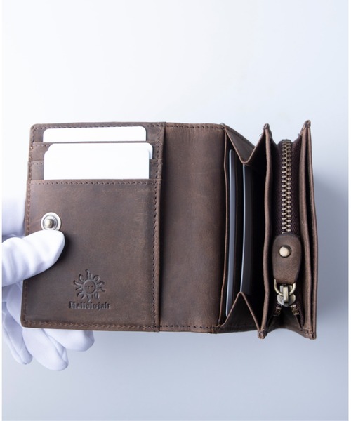 ミニ財布 かぶせ蓋 FOLIO プルアップレザー（財布）｜Hallelujah