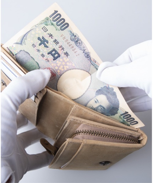 Hallelujah（ハレルヤ）の「ミニ財布 かぶせ蓋 FOLIO プルアップレザー（財布・レディース・ブラック/チョコ/ダークグリーン/ネイビー/キャメル/ワインレッド・FREE）」の18枚目の写真