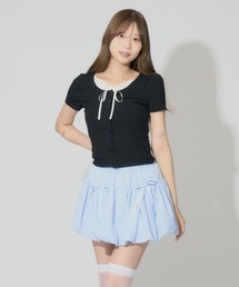 ALLuRing ChaRm(AO`[)Ruffled Ribbon Cardigan / t{J[fBK(J[fBK/{)