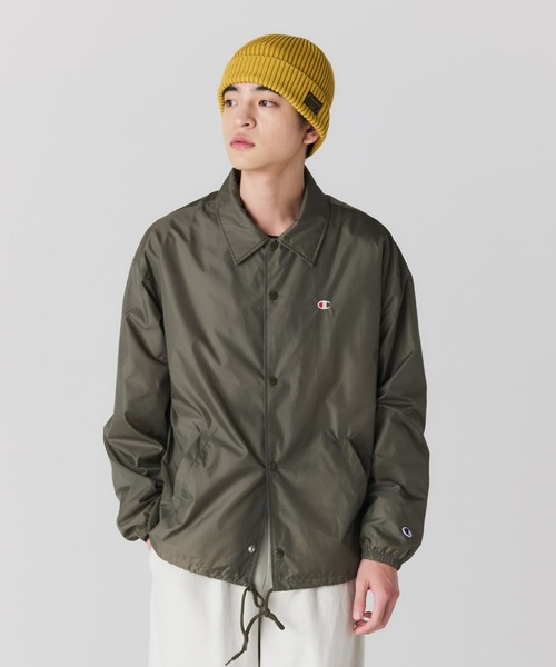 Champion（チャンピオン）の「【Champion/チャンピオン】直営限定コレクション メンズ コーチジャケット（その他アウター・メンズ・パープル/グレー系1/ブラック/アーミー/ブラウン・SMALL/MEDIUM/X-LARGE/LARGE）」の4枚目の写真