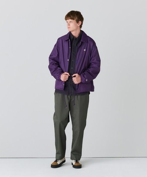 Champion（チャンピオン）の「【Champion/チャンピオン】直営限定コレクション メンズ コーチジャケット（その他アウター・メンズ・パープル/グレー系1/ブラック/アーミー/ブラウン・SMALL/MEDIUM/X-LARGE/LARGE）」の10枚目の写真
