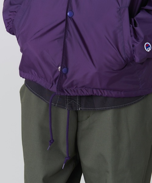Champion（チャンピオン）の「【Champion/チャンピオン】直営限定コレクション メンズ コーチジャケット（その他アウター・メンズ・パープル/グレー系1/ブラック/アーミー/ブラウン・SMALL/MEDIUM/X-LARGE/LARGE）」の7枚目の写真