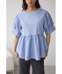 AZUL by moussy | 袖カフスペプラムトップス(シャツ/ブラウス)