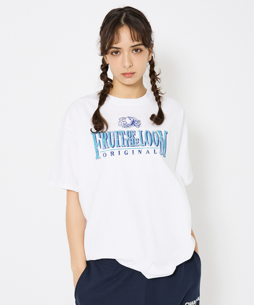 ABAHOUSE（アバハウス）の「【FRUIT OF THE LOOM/フルーツ オブ ザ ルーム】 classic logoTシャツ/vintage logoプリント/【WEB限定】（Tシャツ/カットソー・メンズ・ホワイト系その他/ブラック系その他/グレー系その他/ホワイト系その他2/ブラック系その他2/グレー系その他2・M/L/XL）」の3枚目の写真