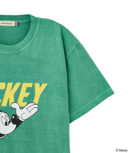 GOOD ROCK SPEED(グッドロックスピード)の「(GOOD ROCK SPEED)DISNEY/ S/S TEE(Tシャツ/カットソー・レディース・グリーン/グレー・ONE SIZE)」の6枚目の写真