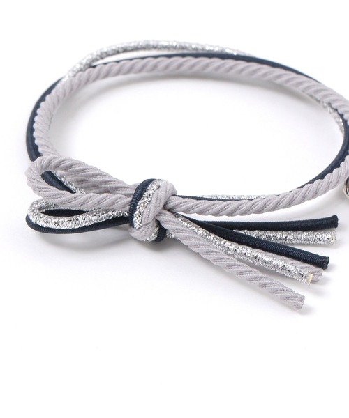 studio CLIP(スタディオクリップ)の「3カラーリボンポニー(ヘアゴム・レディース・ベージュ/ピンク/グレー・FREE)」の5枚目の写真