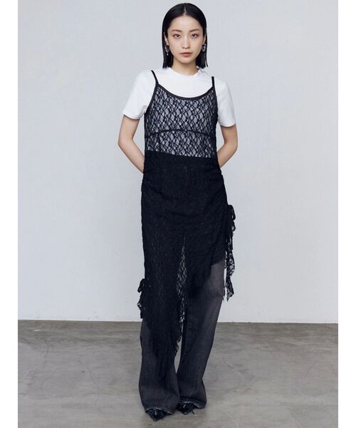 EMODA(エモダ)の「ルーズワイドハイウエストジーンズ(デニムパンツ・レディース・ライトブルー/ブラック・SMALL/MEDIUM)」の20枚目の写真