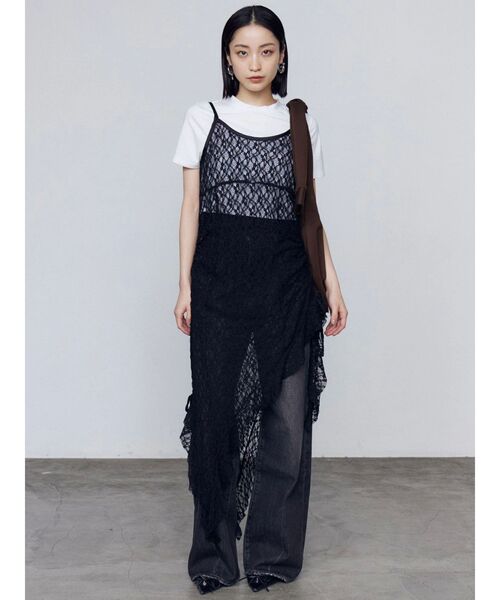 EMODA(エモダ)の「ルーズワイドハイウエストジーンズ(デニムパンツ・レディース・ライトブルー/ブラック・SMALL/MEDIUM)」の21枚目の写真