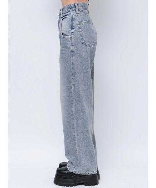 emoda ルーズワイドハイウエストジーンズ　sly moussy murua セール】ルーズワイドハイウエストジーンズ（デニムパンツ