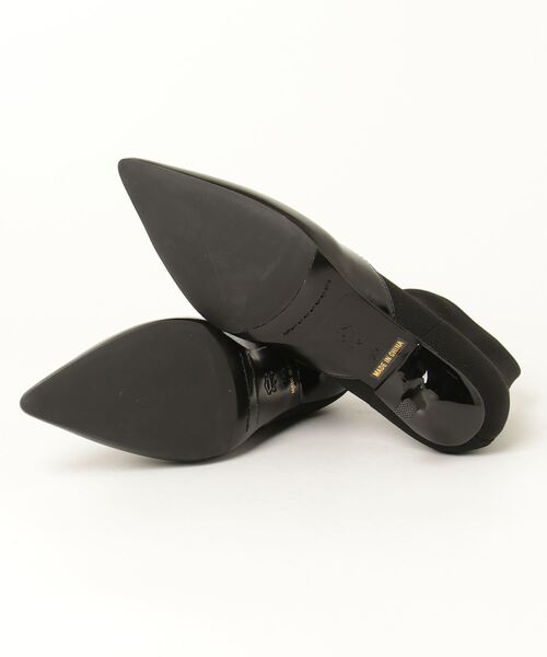 DOUBLE STANDARD CLOTHING（ダブルスタンダードクロージング）の「ニットショートブーツ（ブーツ・レディース・ブラック・36/35/37）」の3枚目の写真