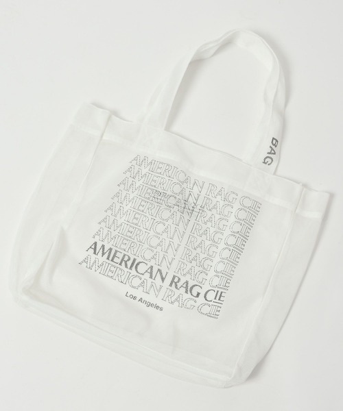 AMERICAN RAG CIE（アメリカンラグシー）の「【AMERICAN RAG CIE】メッシュショッピングバッグ（エコバッグ/サブバッグ・レディース・ブラック/ブルー/ホワイト・FREE）」の10枚目の写真