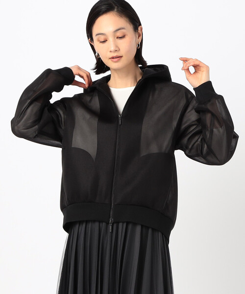 COMME CA（コムサ）の「シアーダンボール パーカ（パーカー・レディース・ブラック・9号）」の8枚目の写真