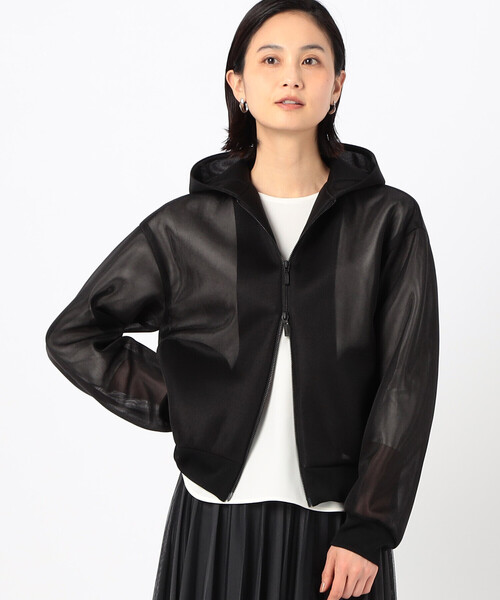 COMME CA（コムサ）の「シアーダンボール パーカ（パーカー・レディース・ブラック・9号）」の7枚目の写真