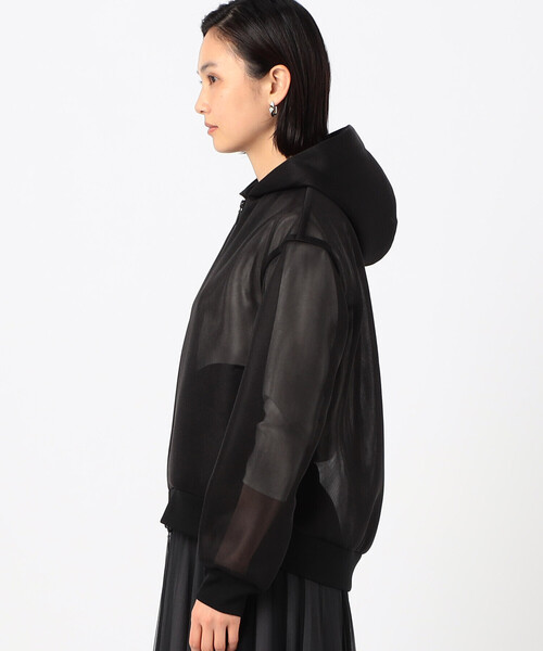COMME CA（コムサ）の「シアーダンボール パーカ（パーカー・レディース・ブラック・9号）」の5枚目の写真