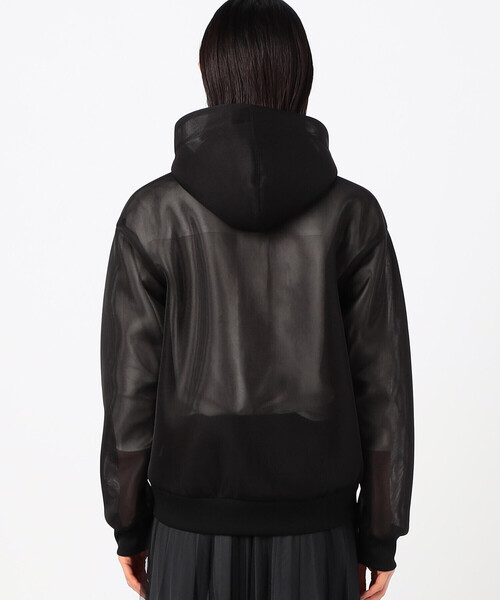 COMME CA（コムサ）の「シアーダンボール パーカ（パーカー・レディース・ブラック・9号）」の4枚目の写真