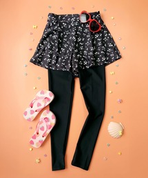 OSYAREVO | 【紫外線カット率99.9％以上】キッズ レギンス 一体型 ショートパンツ 体型カバー 水陸両用(ラッシュガード)