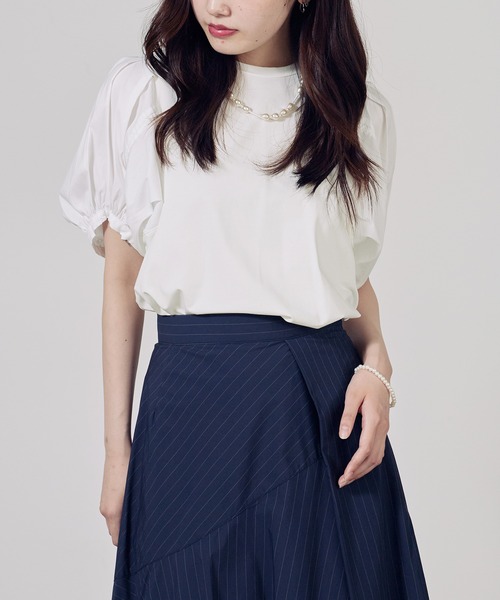 c/est(シーエ)の「c/est/シーエ ROSSY 半袖トップス 秋物 秋服 2026年秋冬(Tシャツ/カットソー・レディース・ブラック/オフホワイト・FREE)」の16枚目の写真