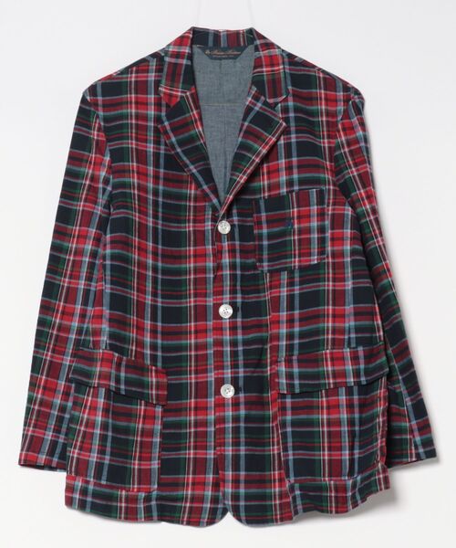 Brooks Brothers ウールジャケット M チェック柄 ウール/カシミヤ ガンクラブチェック 段返り3釦アンコン