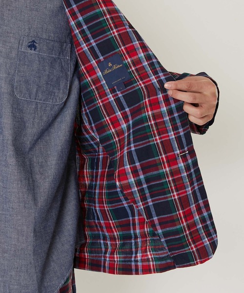 HOLLYWOOD RANCH MARKET(ハリウッドランチマーケット)の「【セットアップ】Brooks Brothers 別注 マドラスチェック ジャケット(テーラードジャケット・メンズ・レッド・S/M/L/XL)」の7枚目の写真