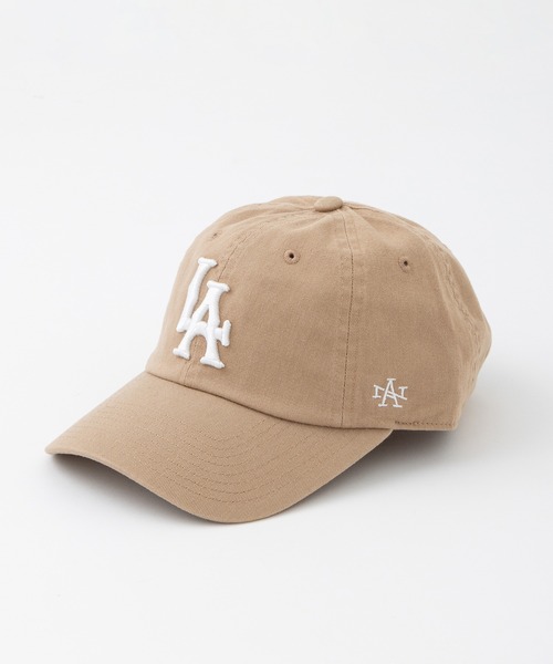 AMERICAN NEEDLE(アメリカンニードル)の「【AMERICAN NEEDLE】 LA/NY LOGO BASEBALL CAP(キャップ・レディース・オフホワイト/ブラック/ベージュ・FREE)」の1枚目の写真
