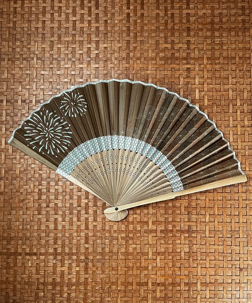 掛軸　湯河子扇　二字書　守道　美品　逸品　G191 6C11 和モダン扇子 竹軸和柄 扇子 花火 金魚 ヨーヨー 向日葵