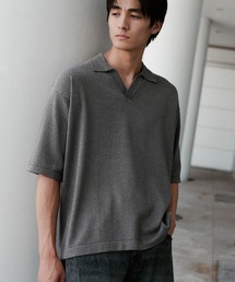 WYM LIDNM(EB oC h)PIN BORDER KNIT POLO(|Vc)
