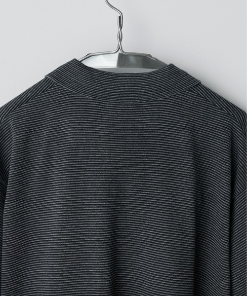トップス wym lidnm PIN BORDER KNIT POLO PIN BORDER KNIT POLO（ポロシャツ）｜WYM LIDNM（ウィム バイ
