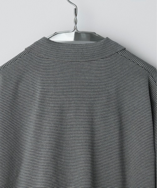 トップス PIN BORDER KNIT POLO PIN BORDER KNIT POLO（ポロシャツ）｜WYM LIDNM（ウィム バイ