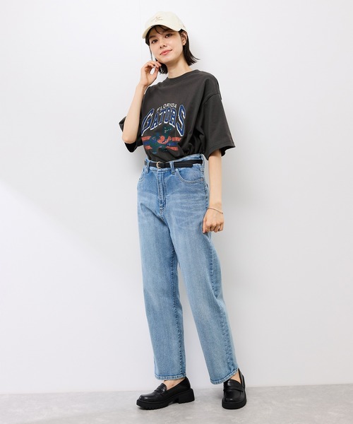 DISCUS ATHLETIC(ディスカス アスレチック)の「【DISCUS ATHLETIC/ディスカスアスレチック】オーバーサイズU.S.カレッジTシャツ(Tシャツ/カットソー・レディース・チャコールグレー/ホワイト系その他2/ホワイト/ネイビー・38)」の5枚目の写真