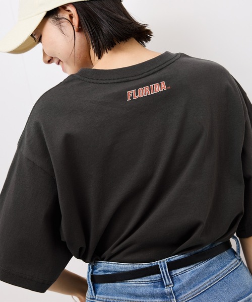 DISCUS ATHLETIC(ディスカス アスレチック)の「【DISCUS ATHLETIC/ディスカスアスレチック】オーバーサイズU.S.カレッジTシャツ(Tシャツ/カットソー・レディース・チャコールグレー/ホワイト系その他2/ホワイト/ネイビー・38)」の10枚目の写真