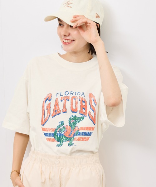 DISCUS ATHLETIC(ディスカス アスレチック)の「【DISCUS ATHLETIC/ディスカスアスレチック】オーバーサイズU.S.カレッジTシャツ(Tシャツ/カットソー・レディース・チャコールグレー/ホワイト系その他2/ホワイト/ネイビー・38)」の15枚目の写真