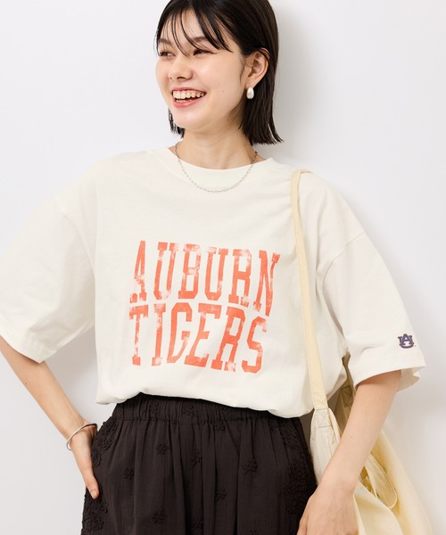 DISCUS ATHLETIC(ディスカス アスレチック)の「【DISCUS ATHLETIC/ディスカスアスレチック】オーバーサイズU.S.カレッジTシャツ(Tシャツ/カットソー・レディース・チャコールグレー/ホワイト系その他2/ホワイト/ネイビー・38)」の21枚目の写真