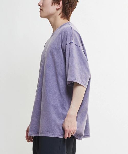 CONVERSE TOKYO（コンバーストウキョウ）の「CHEMICAL WASH STAR★PATCH TEE（Tシャツ/カットソー・メンズ・スミクロ/パープル/ピンク・SMALL/MEDIUM）」の12枚目の写真