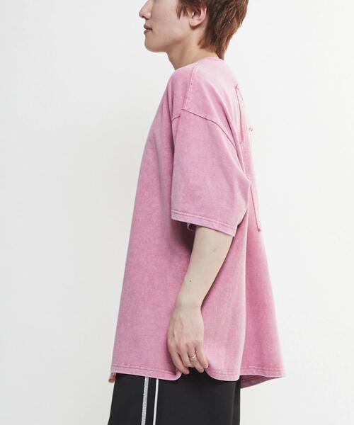 CONVERSE TOKYO（コンバーストウキョウ）の「CHEMICAL WASH STAR★PATCH TEE（Tシャツ/カットソー・メンズ・スミクロ/パープル/ピンク・SMALL/MEDIUM）」の9枚目の写真