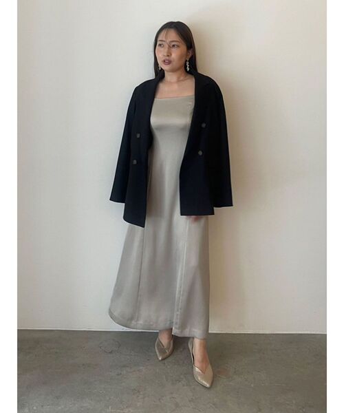 LAGUNAMOON(ラグナムーン)の「【追加生産】LADYスタンダードジャケット 結婚式 お呼ばれ(テーラードジャケット・レディース・チャコールグレー/ベージュ・FREE)」の8枚目の写真