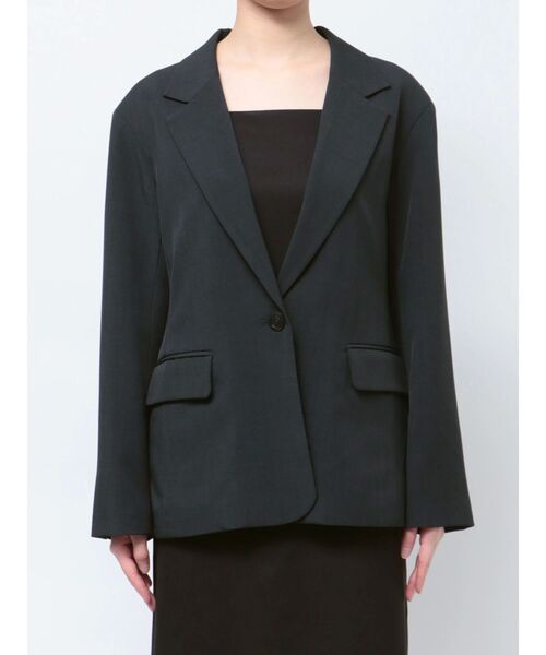 LAGUNAMOON(ラグナムーン)の「【追加生産】LADYスタンダードジャケット 結婚式 お呼ばれ(テーラードジャケット・レディース・チャコールグレー/ベージュ・FREE)」の10枚目の写真