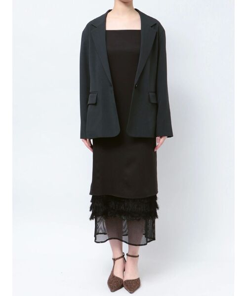 LAGUNAMOON(ラグナムーン)の「【追加生産】LADYスタンダードジャケット 結婚式 お呼ばれ(テーラードジャケット・レディース・チャコールグレー/ベージュ・FREE)」の19枚目の写真