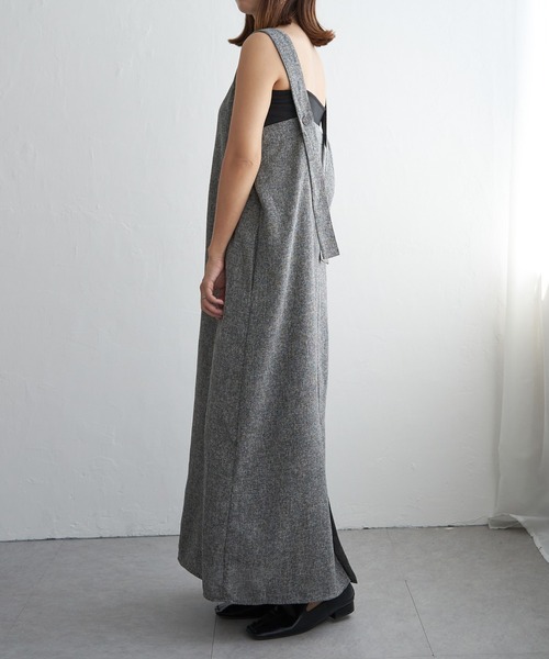 notch.（ノッチ）の「ミックスツィード2WAYワンピース（ワンピース・レディース・ブラウン/ブラック・M）」の9枚目の写真