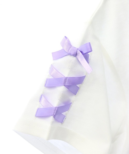 ANAP kids(アナップキッズ)の「袖スピンドル カップケーキプリントTシャツ(Tシャツ/カットソー・キッズ・ライトピンク/ホワイト/ライトブルー・130cm/120cm/110cm)」の12枚目の写真