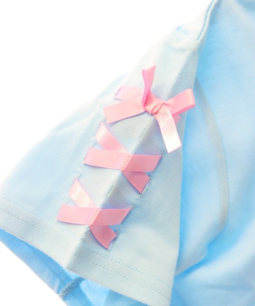 ANAP kids(アナップキッズ)の「袖スピンドル カップケーキプリントTシャツ(Tシャツ/カットソー・キッズ・ライトピンク/ホワイト/ライトブルー・130cm/120cm/110cm)」の13枚目の写真