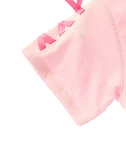 ANAP kids(アナップキッズ)の「袖スピンドル カップケーキプリントTシャツ(Tシャツ/カットソー・キッズ・ライトピンク/ホワイト/ライトブルー・130cm/120cm/110cm)」の6枚目の写真