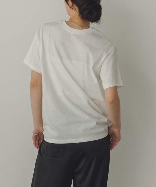 hunch(ハンチ)の「半袖 ロゴプリントTシャツ(Tシャツ/カットソー・レディース・グレー系その他/ブラック系その他/ホワイト系その他・FREE)」の9枚目の写真
