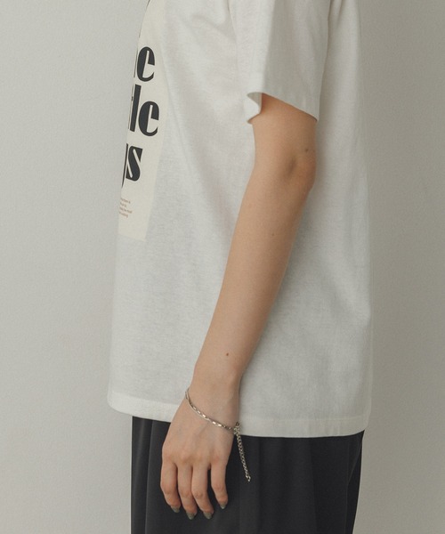 hunch(ハンチ)の「半袖 ロゴプリントTシャツ(Tシャツ/カットソー・レディース・グレー系その他/ブラック系その他/ホワイト系その他・FREE)」の7枚目の写真