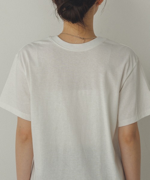 hunch(ハンチ)の「半袖 ロゴプリントTシャツ(Tシャツ/カットソー・レディース・グレー系その他/ブラック系その他/ホワイト系その他・FREE)」の6枚目の写真
