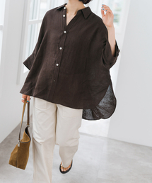 「Spick & Span」 長袖シャツ - ブラウン レディース Spick & Span｜スピックアンドスパンのシャツ/ブラウス